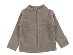 Mikk-line melange denver cotton fleece jacket